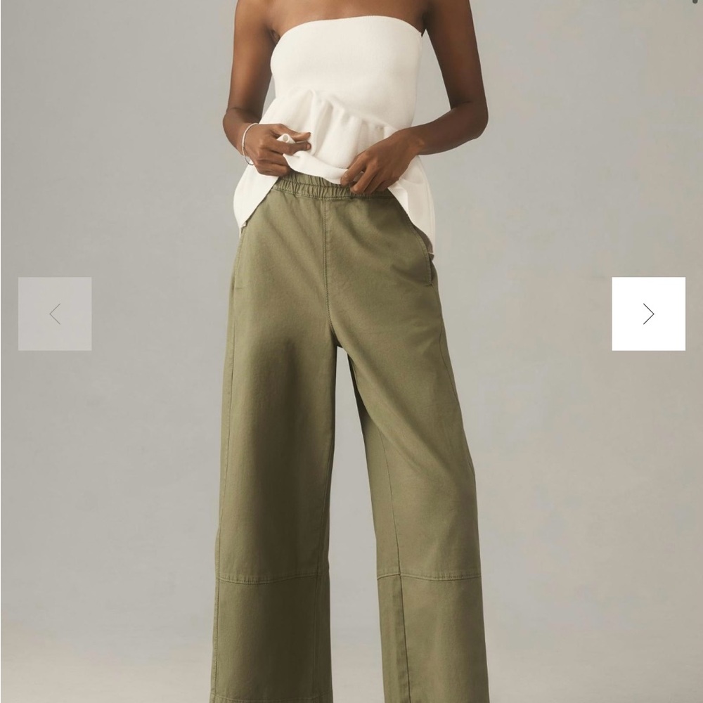 The Izzie Relaxed Pull-On Barrel Pants by Pilcro